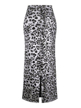 Cargar imagen en el visor de la galería, Honey Slit Leopard Midi Skirt
