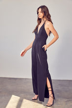 Cargar imagen en el visor de la galería, Deep V-Neck Wide Leg Jumpsuit
