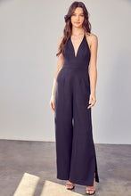 Cargar imagen en el visor de la galería, Deep V-Neck Wide Leg Jumpsuit
