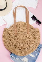 Cargar imagen en el visor de la galería, Straw Circle Tote
