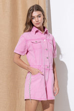 Cargar imagen en el visor de la galería, Washed Denim Overall Romper
