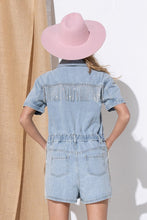 Cargar imagen en el visor de la galería, Washed Denim Overall Romper
