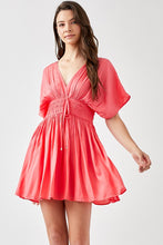 Cargar imagen en el visor de la galería, Smocked Waist with Tassel Strap Dress
