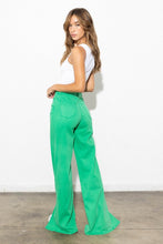 Cargar imagen en el visor de la galería, Front Slit Wide Leg Tencel Pants
