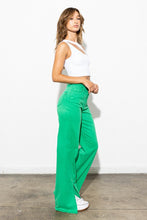 Cargar imagen en el visor de la galería, Front Slit Wide Leg Tencel Pants
