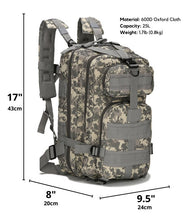 Cargar imagen en el visor de la galería, Tactical Military 25L MOLLE Backpack
