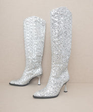 Cargar imagen en el visor de la galería, OASIS SOCIETY Jewel - Knee High Sequin Boots
