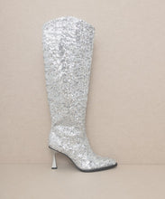 Cargar imagen en el visor de la galería, OASIS SOCIETY Jewel - Knee High Sequin Boots
