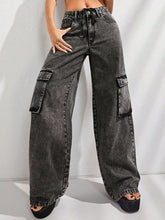 Load image into Gallery viewer, Wide Leg Jeans with Pockets
