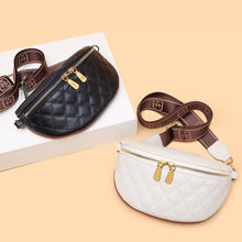 Cargar imagen en el visor de la galería, Myra Quilted Leather Crescent Sling Bag
