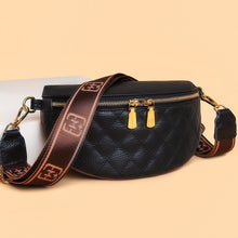 Cargar imagen en el visor de la galería, Myra Quilted Leather Crescent Sling Bag
