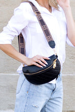 Cargar imagen en el visor de la galería, Myra Quilted Leather Crescent Sling Bag
