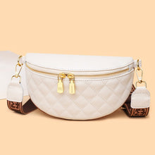 Cargar imagen en el visor de la galería, Myra Quilted Leather Crescent Sling Bag
