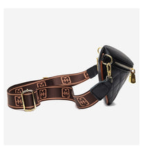 Cargar imagen en el visor de la galería, Myra Quilted Leather Crescent Sling Bag
