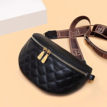 Cargar imagen en el visor de la galería, Myra Quilted Leather Crescent Sling Bag
