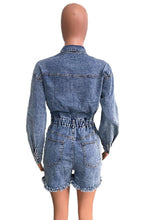 Cargar imagen en el visor de la galería, WOMEN FASHION DENIM ROMPERS
