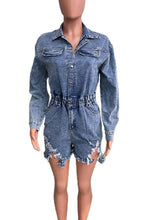 Cargar imagen en el visor de la galería, WOMEN FASHION DENIM ROMPERS
