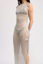 Cargar imagen en el visor de la galería, SHEER MAXI DRESS WITH SIDE SLIT
