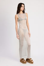 Cargar imagen en el visor de la galería, SHEER MAXI DRESS WITH SIDE SLIT
