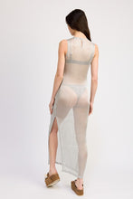 Cargar imagen en el visor de la galería, SHEER MAXI DRESS WITH SIDE SLIT
