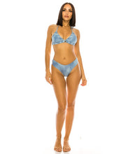 Cargar imagen en el visor de la galería, TWO PIECE DENIM BIKINI SET
