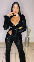 Cargar imagen en el visor de la galería, Sequin Black Jumpsuit
