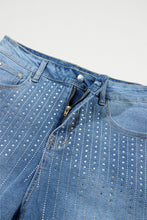 Cargar imagen en el visor de la galería, Rhinestone High Waist Denim Shorts
