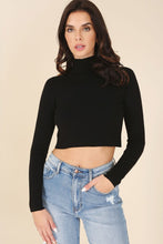 Cargar imagen en el visor de la galería, Mock neck lace-up open back top
