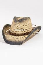 Cargar imagen en el visor de la galería, Fame Cutout Rope Strap Wide Brim Hat
