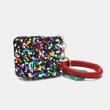 Cargar imagen en el visor de la galería, Nicole Lee USA Sequin Pouch Wristlet Keychain
