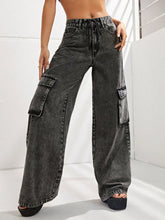 Load image into Gallery viewer, Wide Leg Jeans with Pockets
