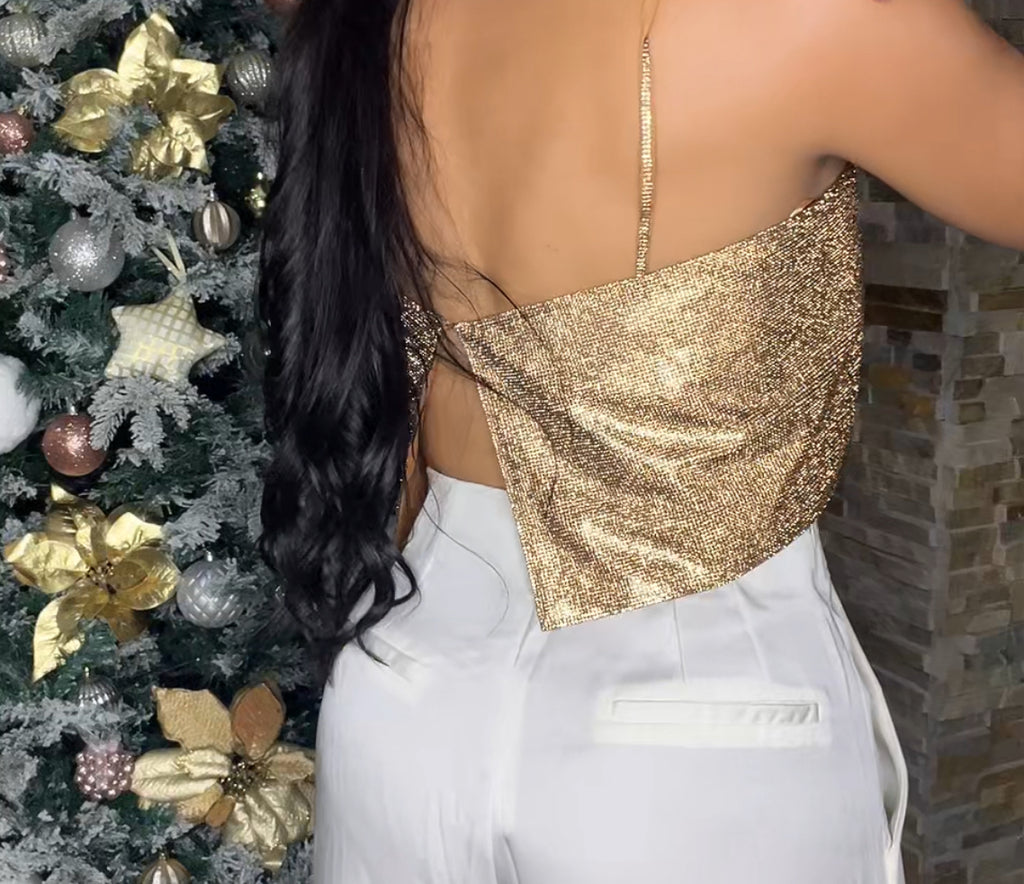 Golden Crop Top