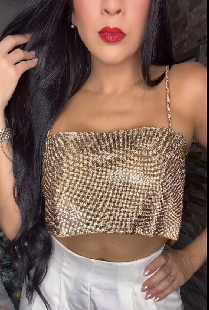 Golden Crop Top