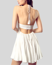 Cargar imagen en el visor de la galería, Lace Trim with Back Drawstring Dress
