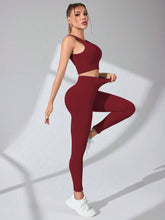 Load image into Gallery viewer, Scoop Neck Wide Strap Top and Pants Active Set
