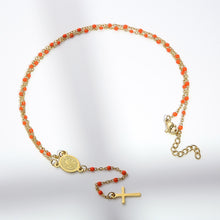 Cargar imagen en el visor de la galería, Stainless Steel Beaded Cross Necklace
