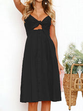 Load image into Gallery viewer, Cutout Smocked Sweetheart Neck Cami Dress
