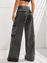 Load image into Gallery viewer, Wide Leg Jeans with Pockets
