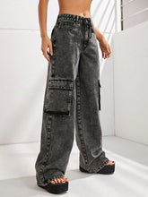 Load image into Gallery viewer, Wide Leg Jeans with Pockets
